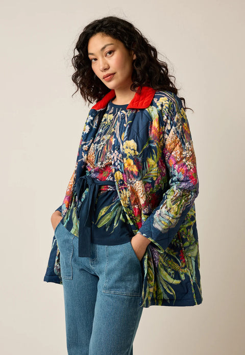 Flora Trench Coat in Blossom Bouquet