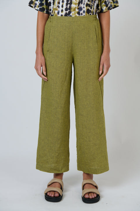 Long Linen Pant in Balsam
