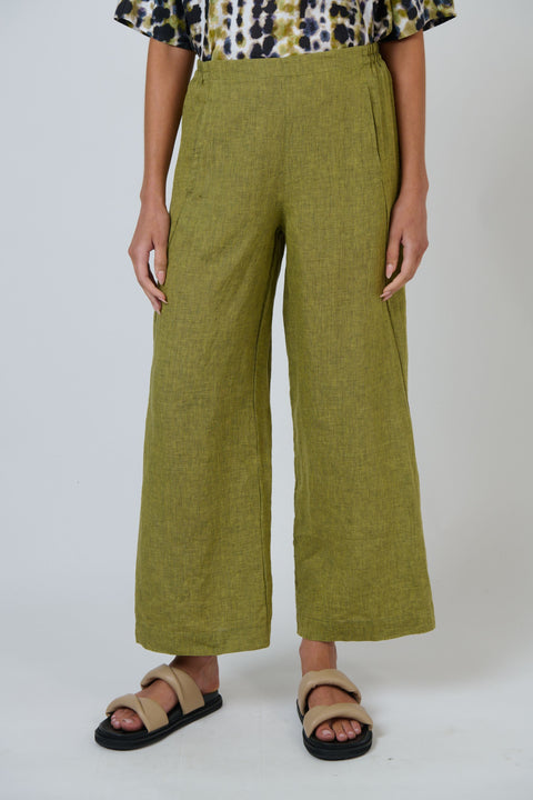 Long Linen Pant in Balsam