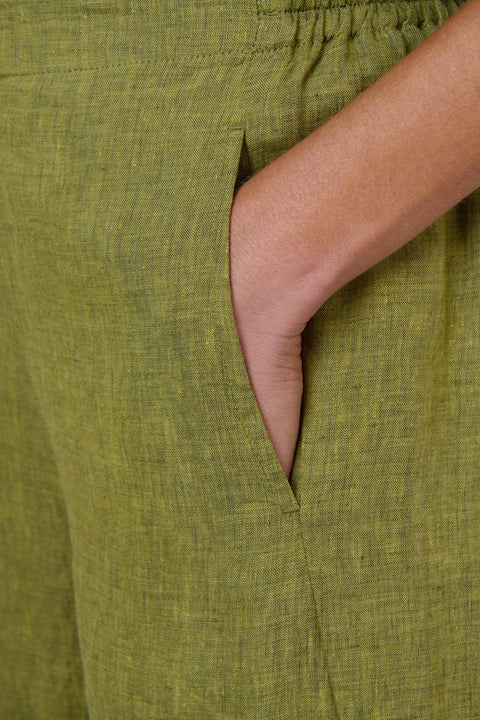 Long Linen Pant in Balsam