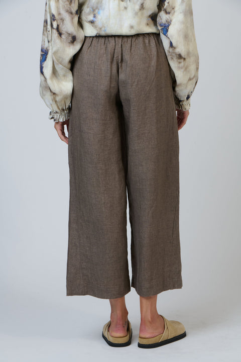 Linen Pant in Cigar