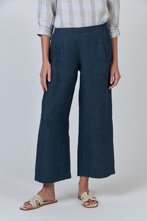 Linen Pant in Poseidon