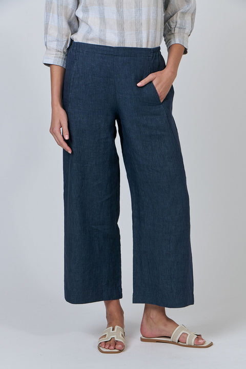 Linen Pant in Poseidon