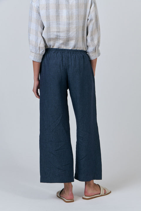 Linen Pant in Poseidon