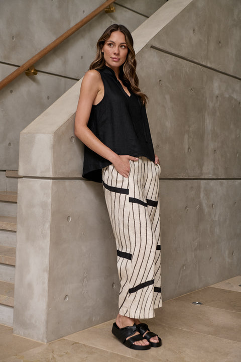 Linen Pant in Isobars