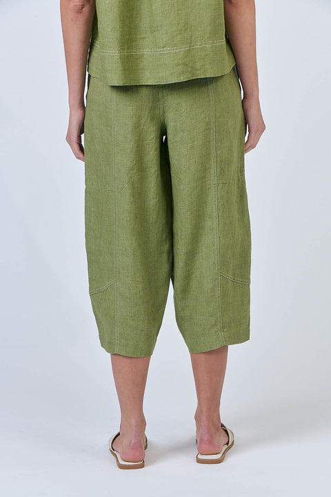 Linen Pant in Moss