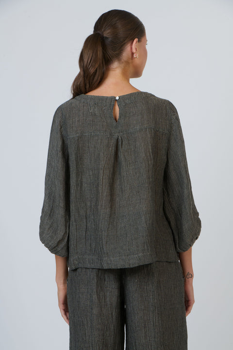 Linen Top in Mussel