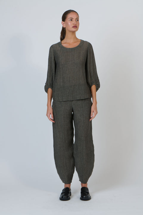 Linen Top in Mussel