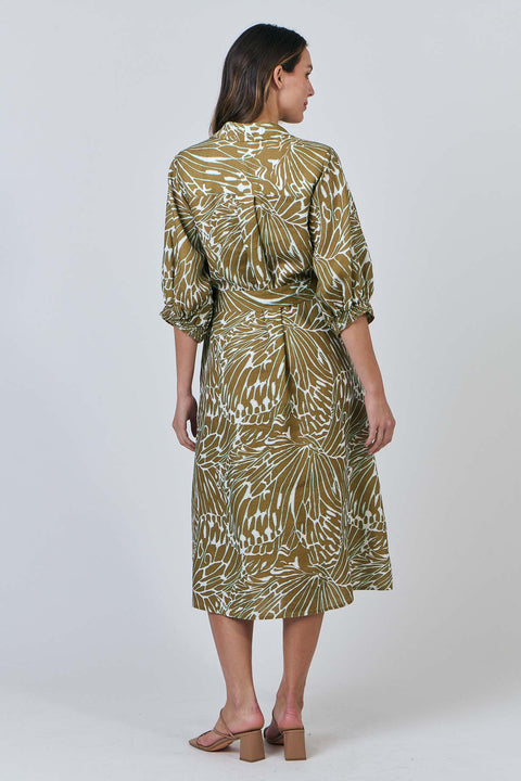 Linen Shirt Dress in Windsor