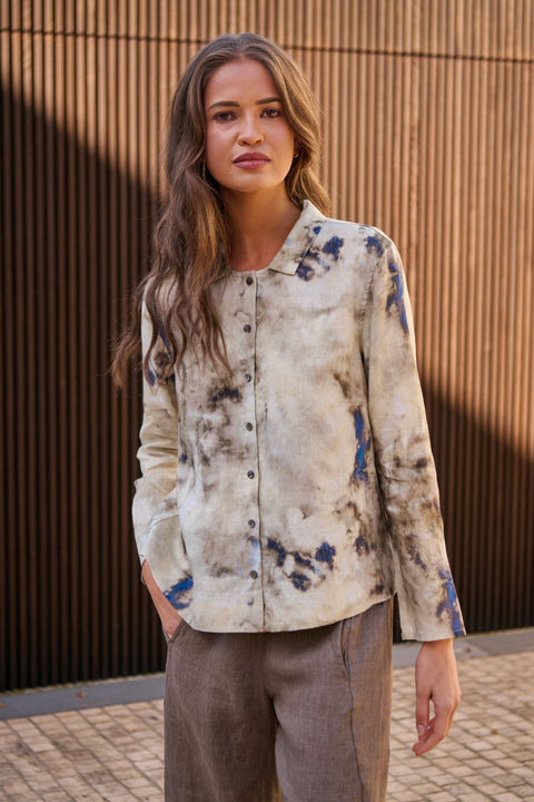 Linen Shirt in Emperador