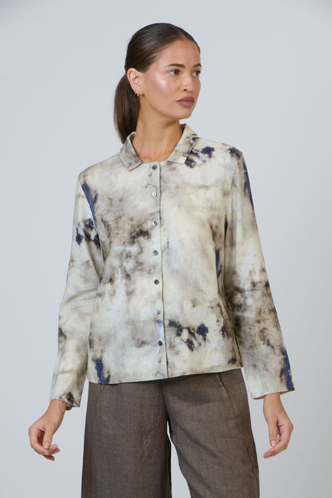 Linen Shirt in Emperador