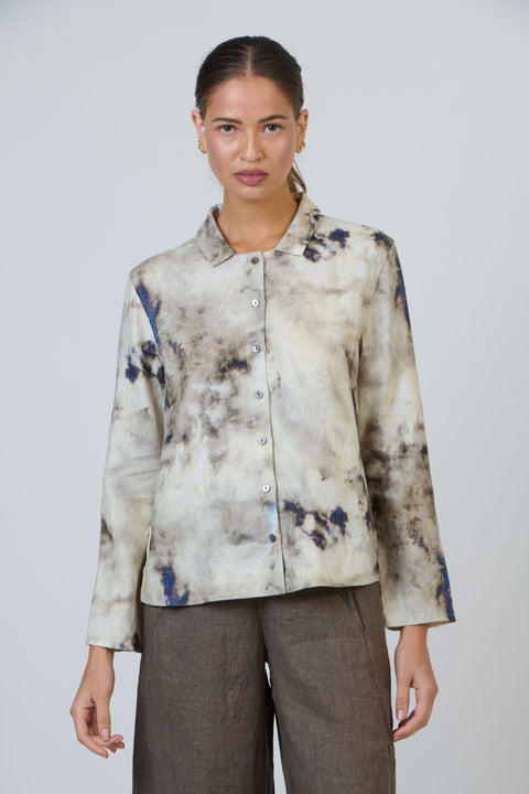 Linen Shirt in Emperador