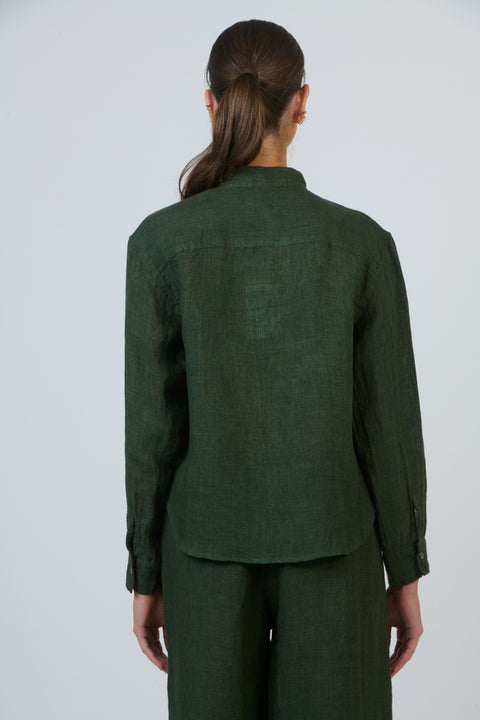 Linen Shirt in Myrtle