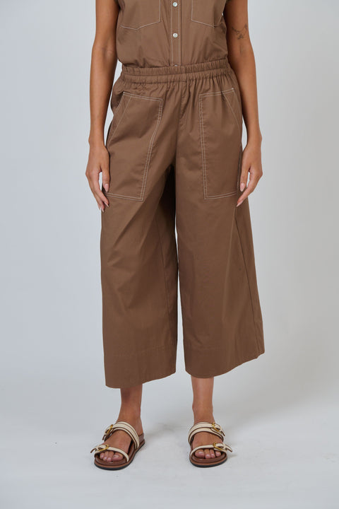 Poplin Pants in Cookie