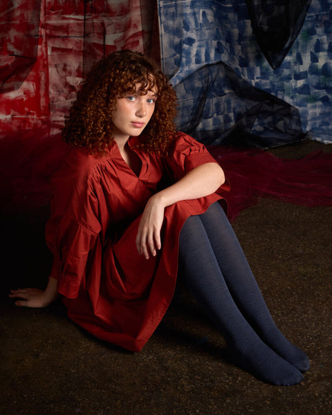 Geo Merino Wool Tights in Various Colours