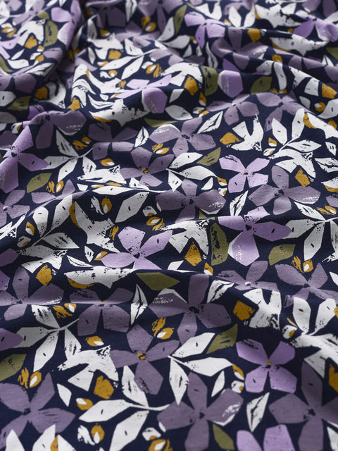Helena Dress in Headland Collage Maritime
