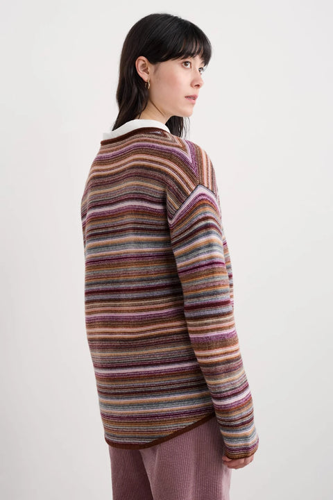 Fruity Jumper in Ripple Marks Cocoa