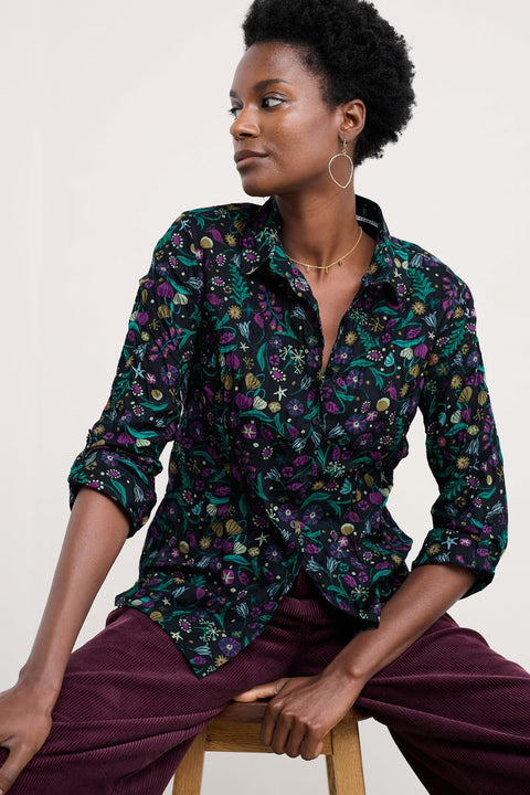 Larissa Shirt in Illuminated Garden Onyx