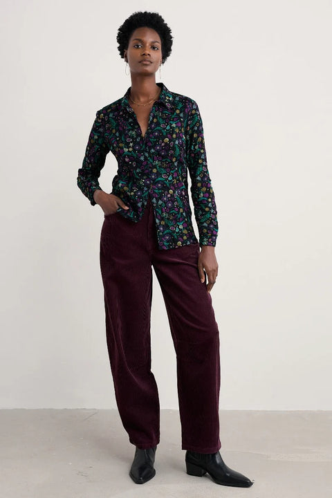 Larissa Shirt in Illuminated Garden Onyx