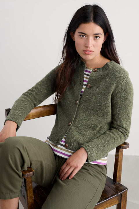 Dawson Pick Merino Cardigan in Alpine