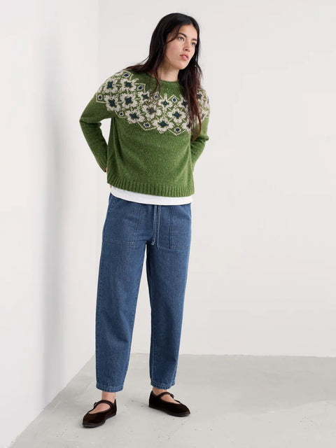 Johanna Jumper in Helianthus Cedar Green Mix