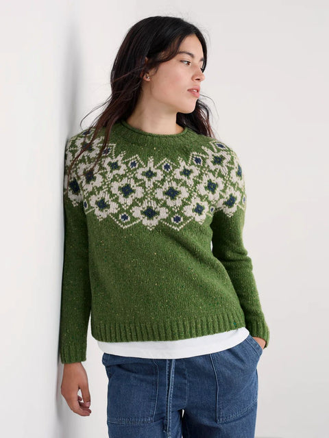 Johanna Jumper in Helianthus Cedar Green Mix
