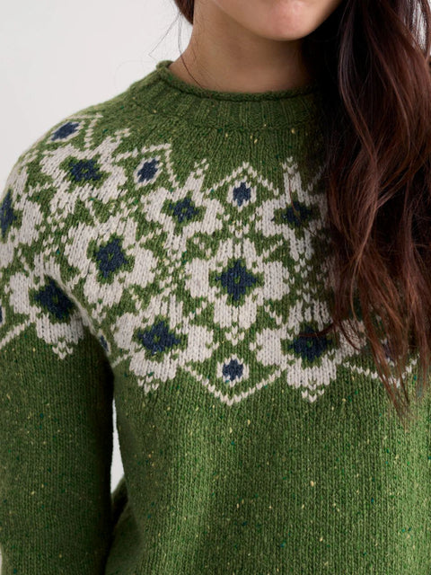 Johanna Jumper in Helianthus Cedar Green Mix