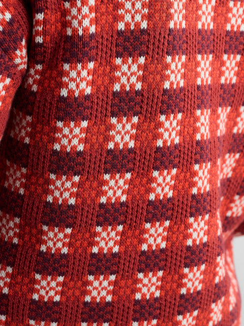 Kensa Cardigan in Circlet Deep Rust Chalk