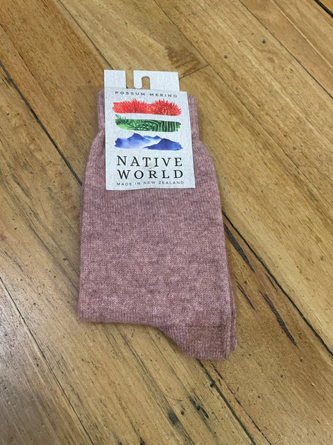 Possum and Merino Socks in Various Colours