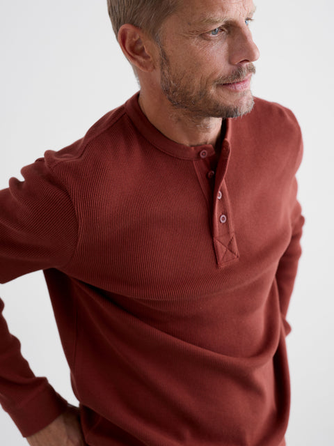 Men's Brigantine Long Sleeve Top in Conker