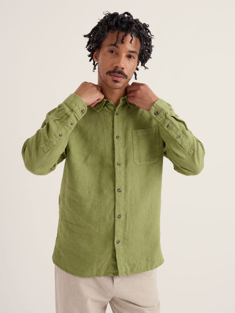 Men's Curator Shirt in Grasshopper