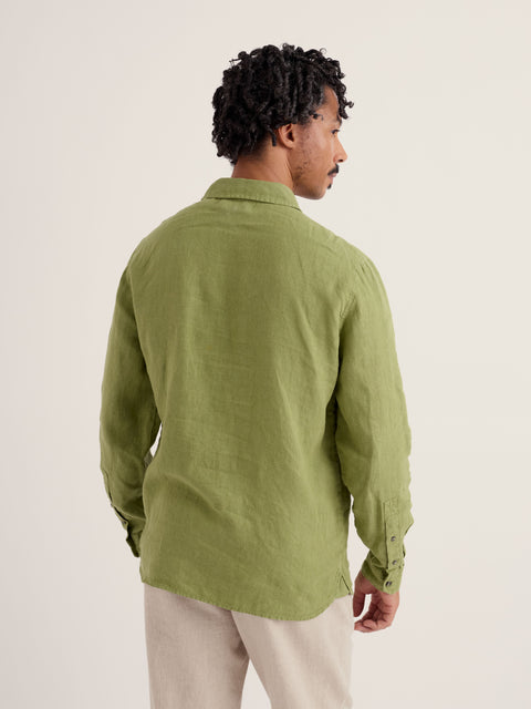 Men's Curator Shirt in Grasshopper