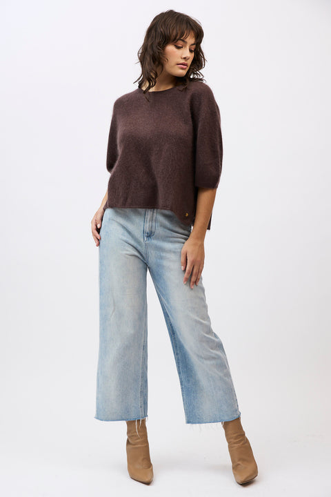 Eliza Tee in Dark Chocolate