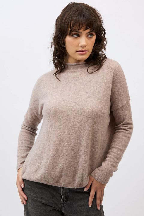 Sloane Mockneck in Toast