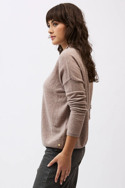 Sloane Mockneck in Toast