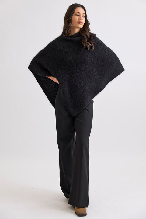 Brushed Cape in Jet