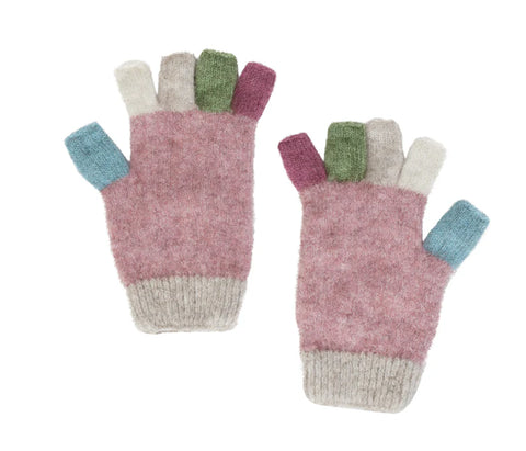 Childrens Fingerless Gloves in Assorted Colours