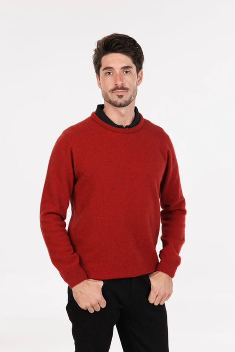 Crew Neck Sweater in Scarlet