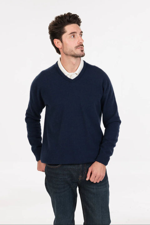 V-Neck Sweater in Twilight