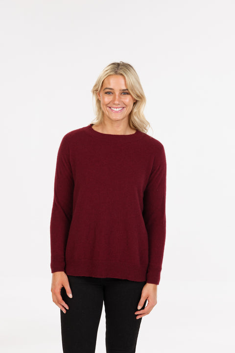 Lounge Sweater in Cherry
