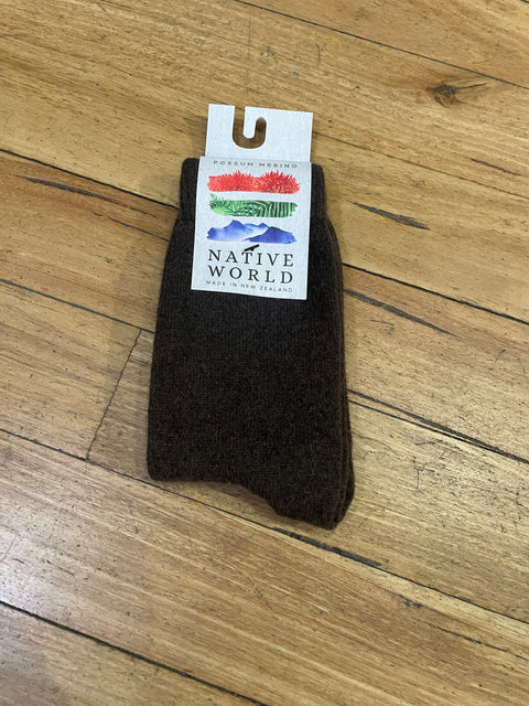Possum and Merino Socks in Various Colours