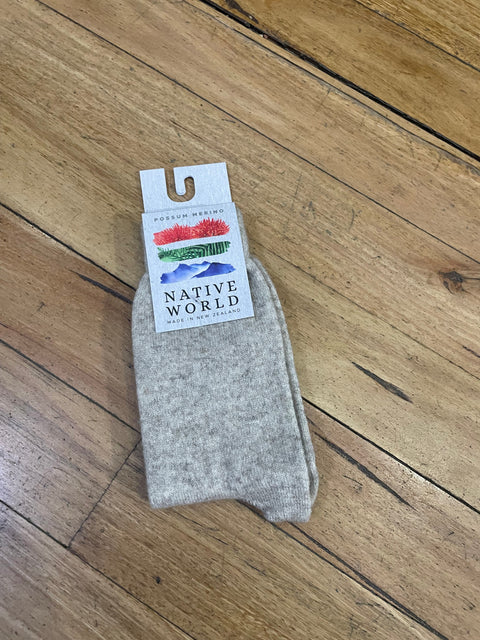 Possum and Merino Socks in Various Colours