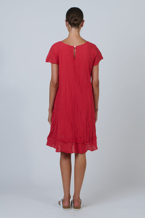 Shift Dress in Chilli