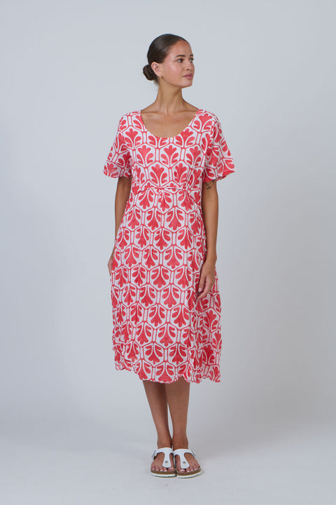 Midi Dress in Chilli Oak