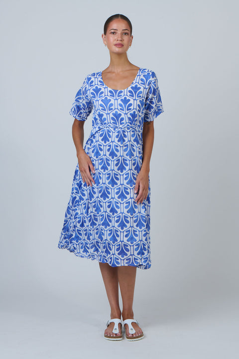 Midi Dress in Cycladic Oak