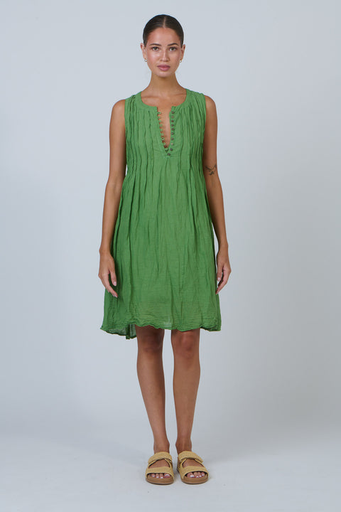 Sleeveless Aline Dress in Meadow