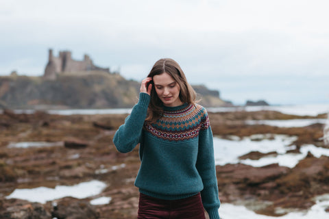 Stoneybrek Sweater in Velvet Woods