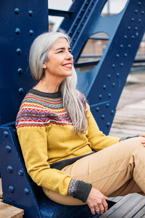 Alpine Short Sweater in Findhorn