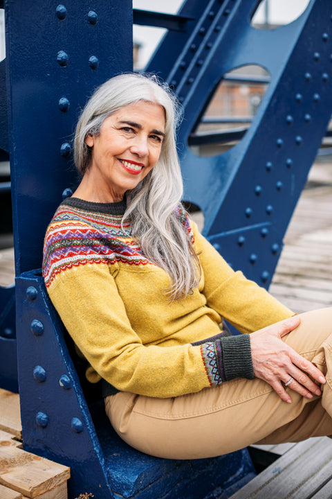 Alpine Short Sweater in Findhorn