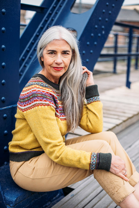 Alpine Short Sweater in Findhorn